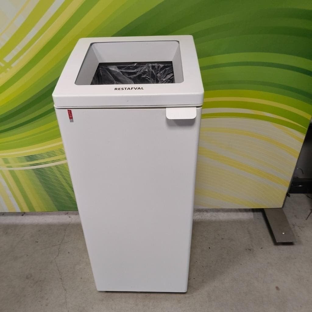 Lune metalen afvalbak met deur XXL 160 liter verrijdbaar, 40 liter of meer, Ophalen, Gebruikt, Metaal