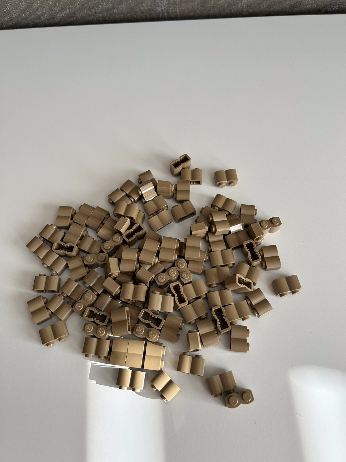 Lego palisade stenen Dark Tan 1x2 - 100 stuks - Nieuw, Overige thema's, Lego, Nieuw, Ophalen of Verzenden