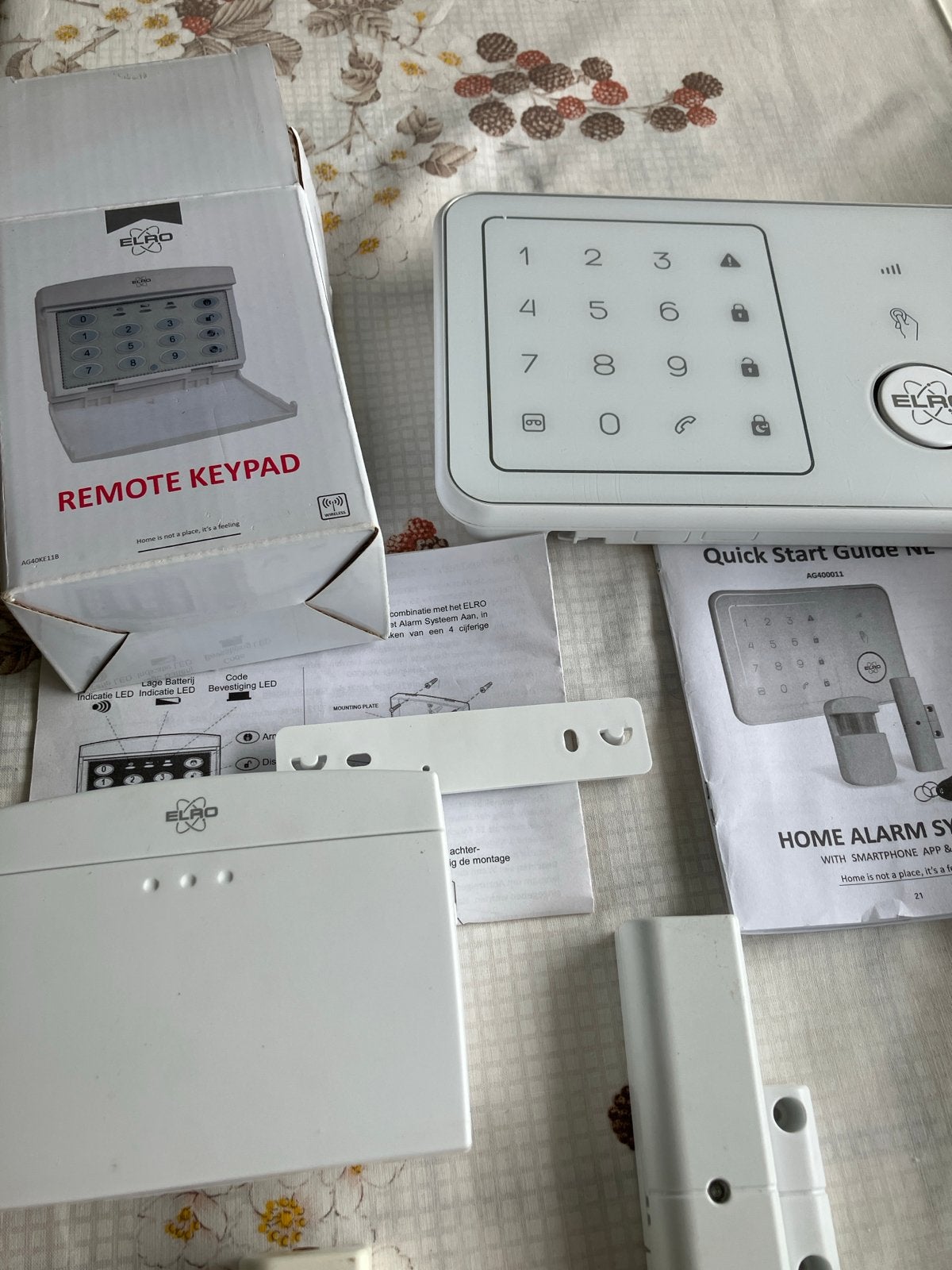 ELRO Alarmsysteem AG4000 met bewegingssensor en flitser, Doe-het-zelf en Verbouw, Alarmsystemen, Ophalen, Compleet systeem, Draadloos