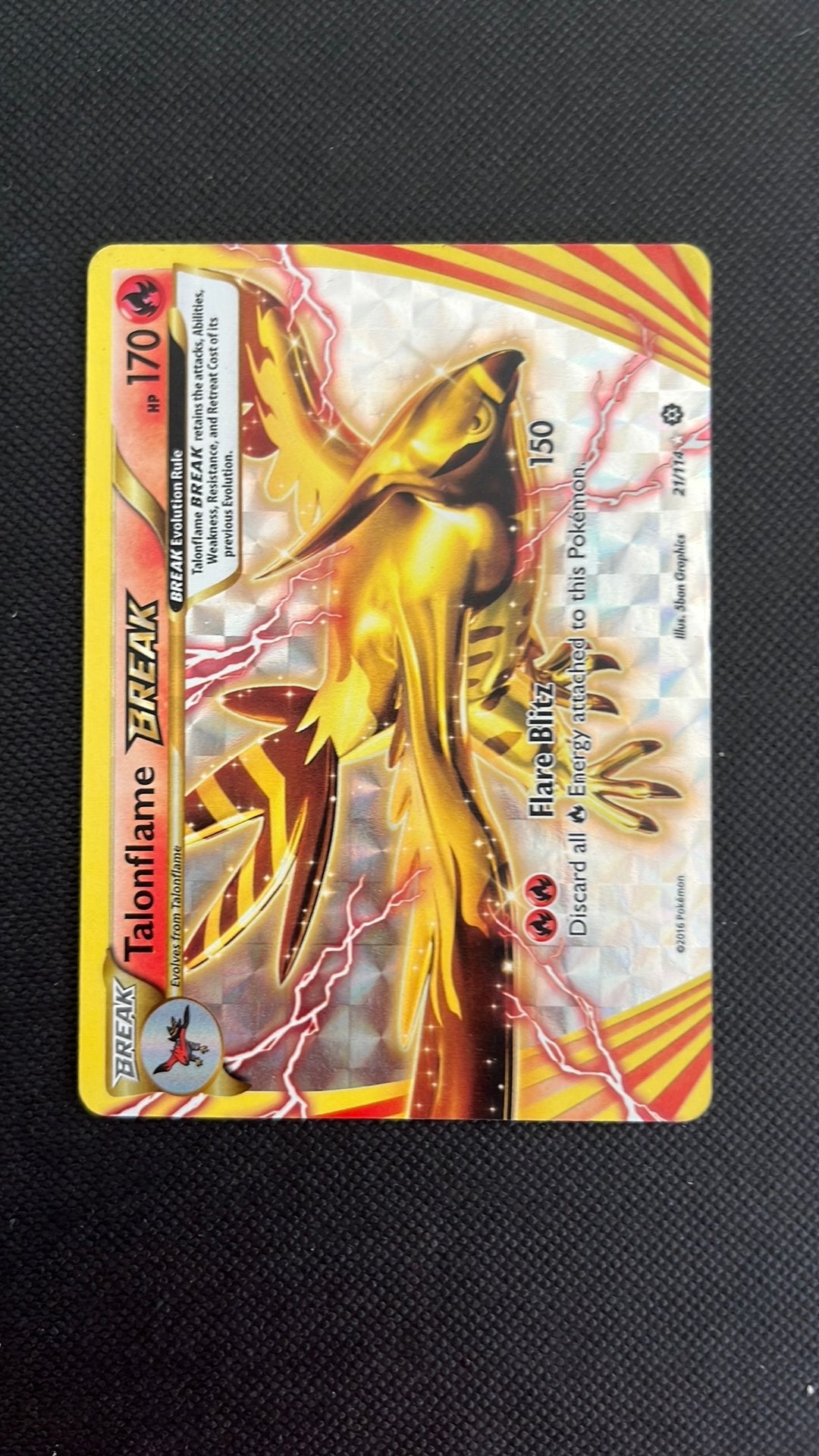 Talonflame break 21/114, Ophalen of Verzenden, Zo goed als nieuw