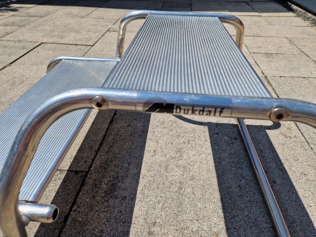 Dukdalf caravan opstapje inklapbaar, Ophalen, Gebruikt