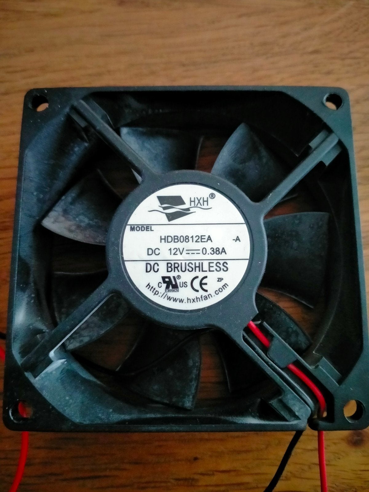 HXH HDB0812EA DC 12V Ventilator, Computers en Software, Ophalen of Verzenden, Gebruikt