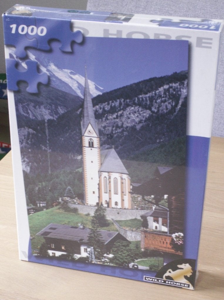 Puzzel 1000 stukjes kerk en berg nog gesealed, Ophalen of Verzenden, 500 t/m 1500 stukjes, Nieuw