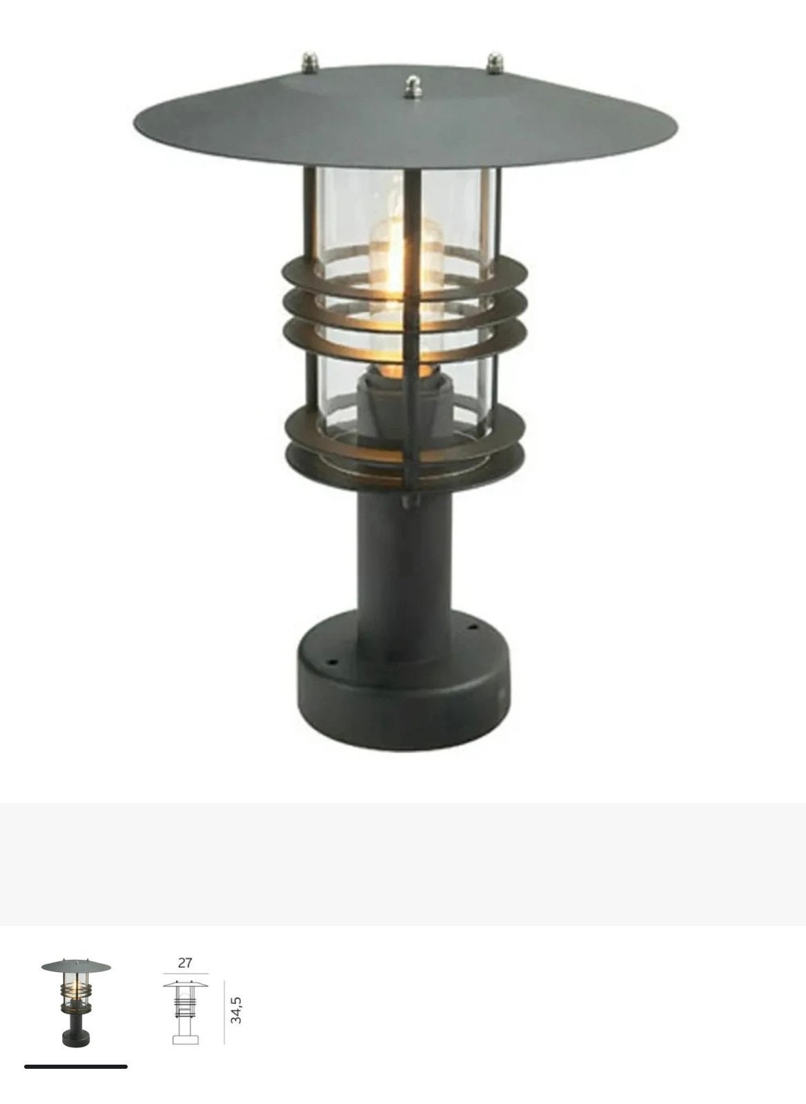 Buitenlamp, Ophalen, Overige materialen, Minder dan 50 watt, Staande lamp
