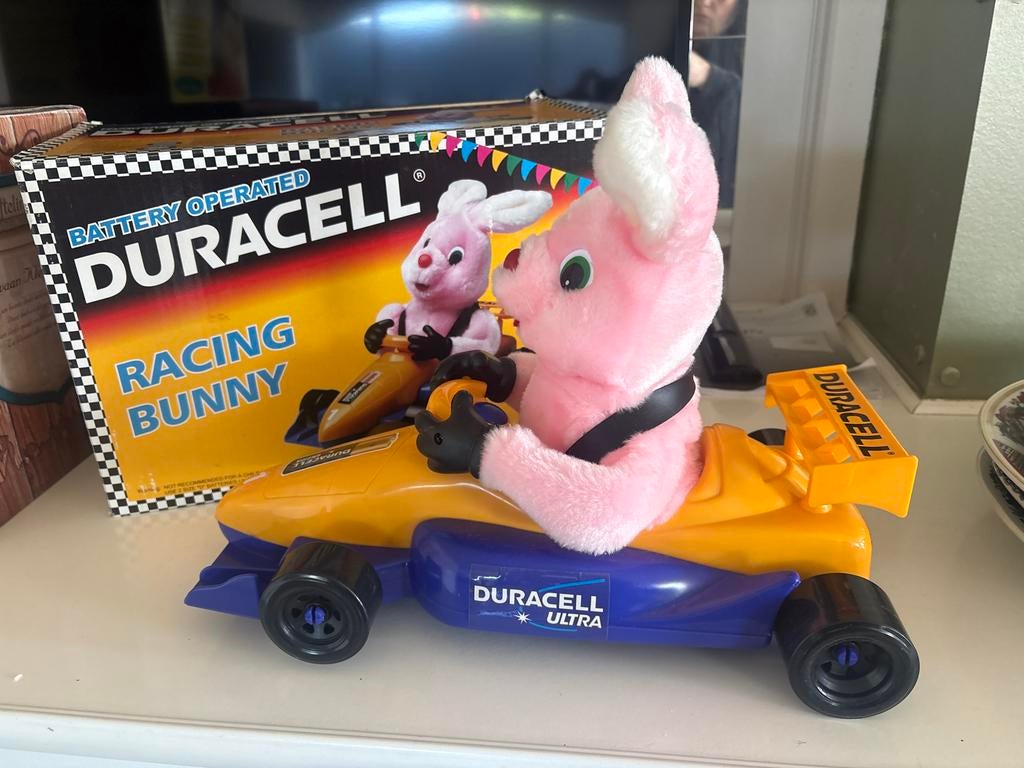 Duracell Racing Bunny - Vintage Speelgoed met Doos, Kinderen en Baby's, Ophalen of Verzenden, Gebruikt, Jongen of Meisje