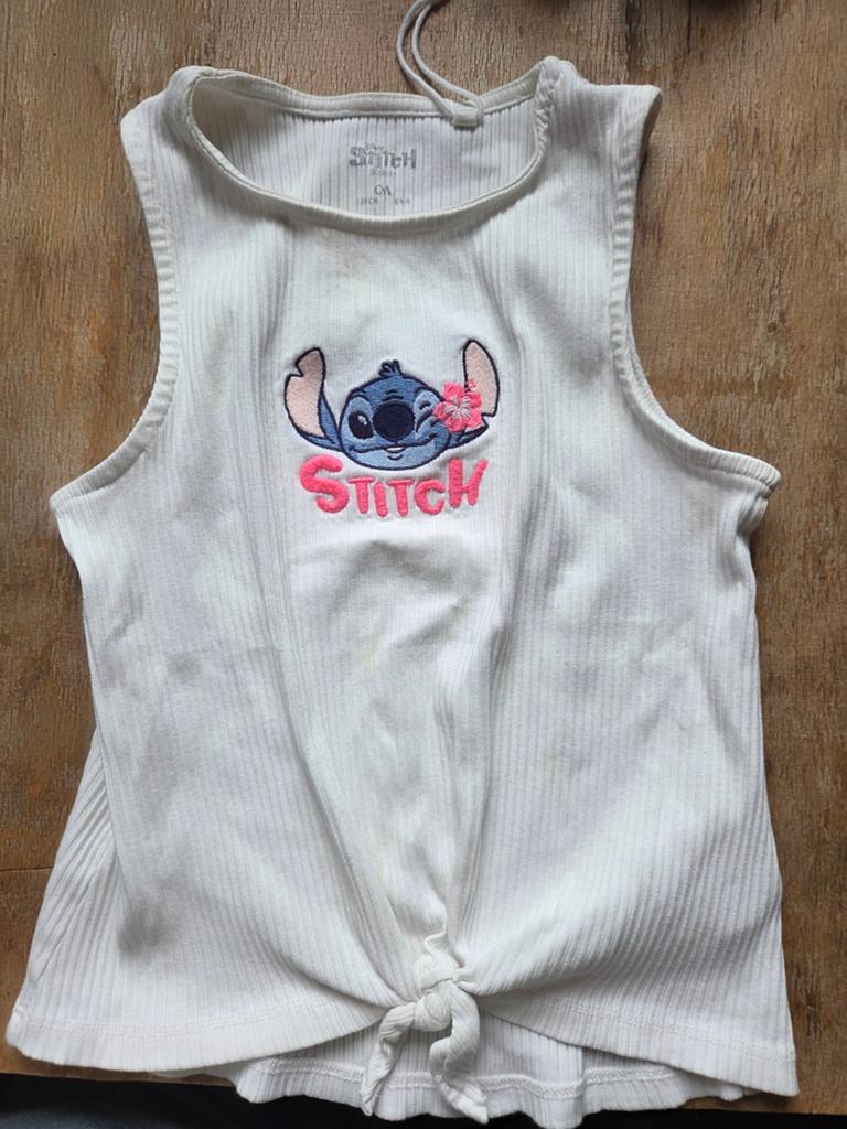 Mouwloos T-shirt van het merk Disney STITCH maat 128, Kinderen en Baby's, Kinderkleding | Maat 128, Ophalen of Verzenden, Meisje