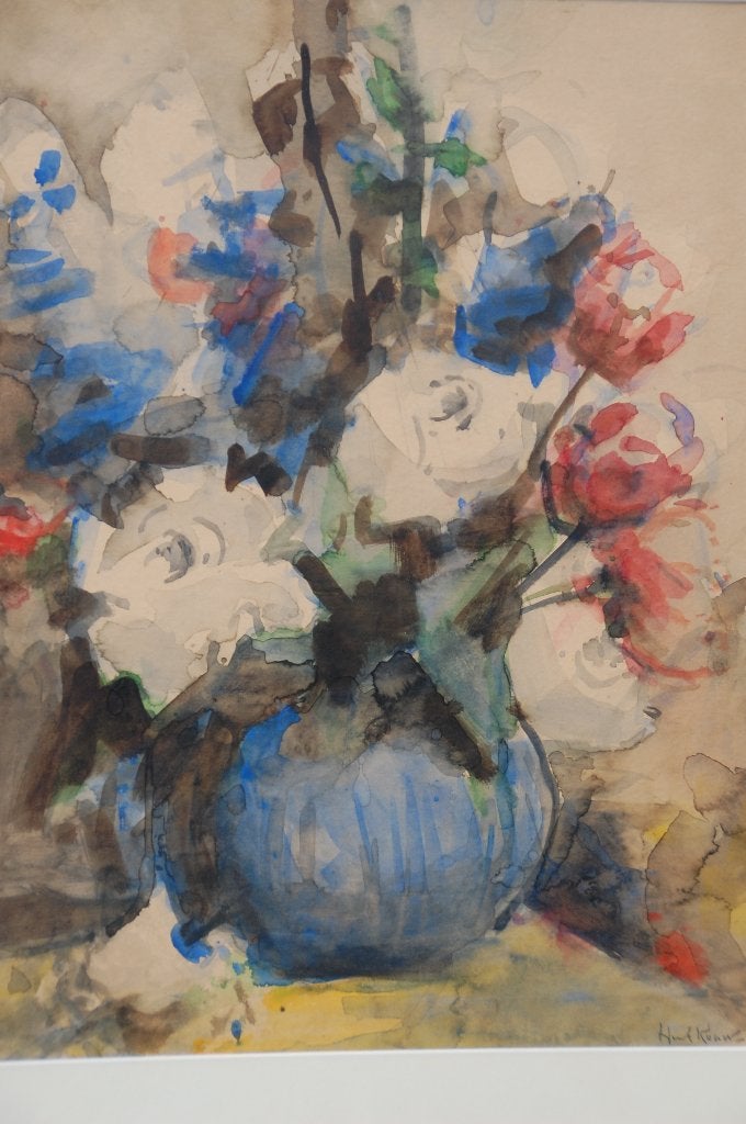 Schitterende Aquarel van Henk Kouw 1953 en 1999, Ophalen of Verzenden, Nieuw, Minder dan 50 cm, Schilderij