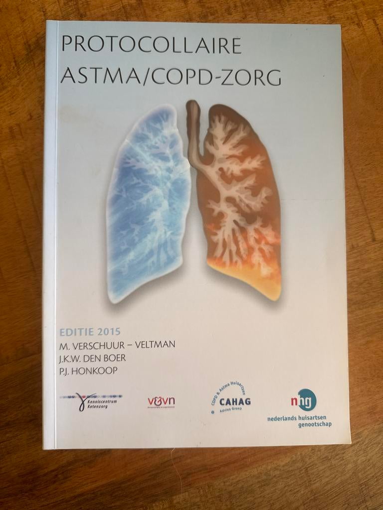 Protocollaire Astma/COPD-Zorg - Editie 2015, Boeken, Ophalen of Verzenden, Beta, Zo goed als nieuw, HBO