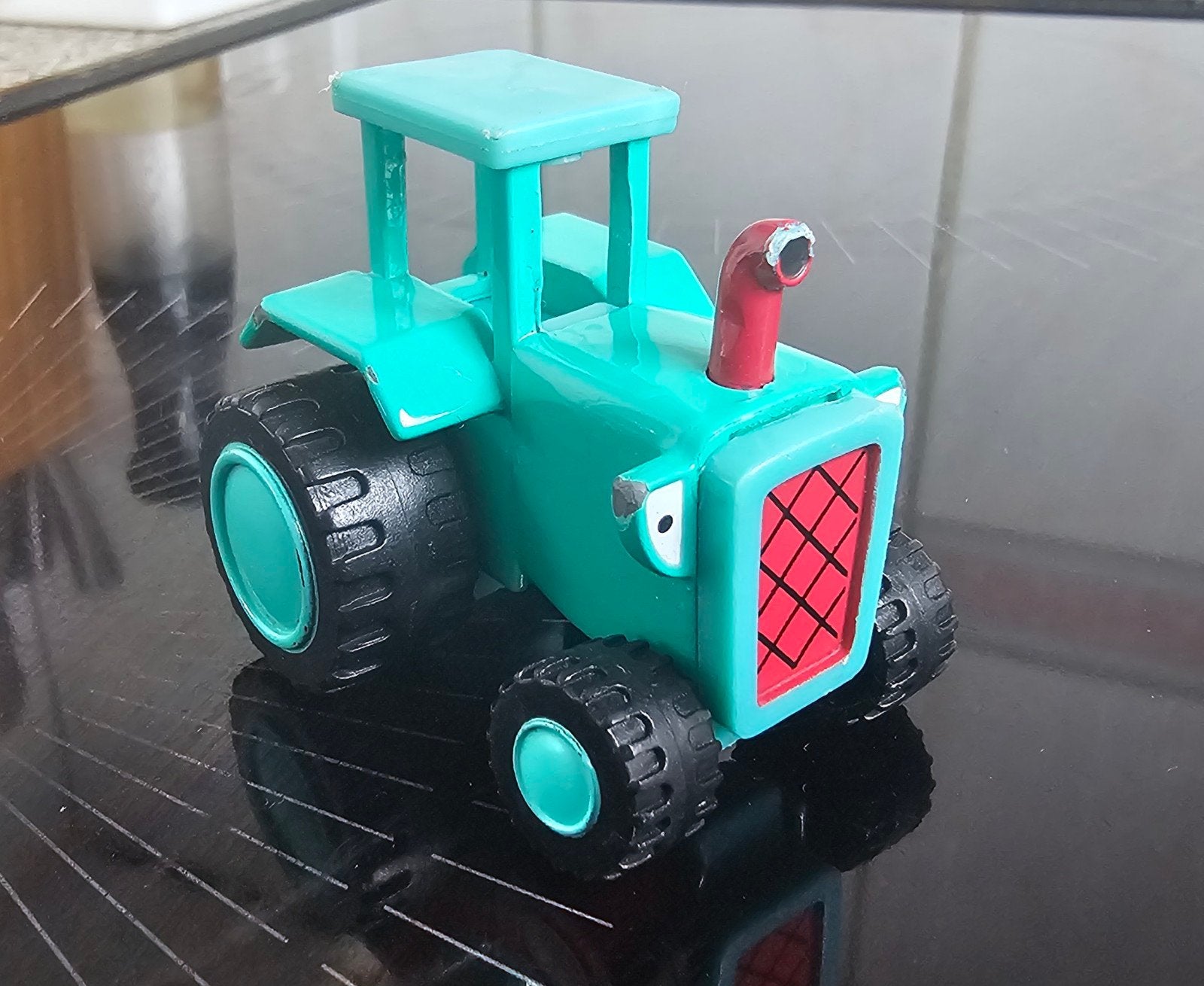 Kleine tractor Hector/Travis van Bob de Bower met magneet, Ophalen of Verzenden, Gebruikt