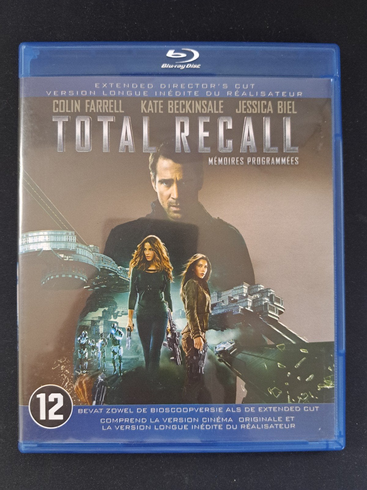 Total Recall (2012) - Extended Director's Cut Blu-ray (4 hal, Ophalen of Verzenden, Zo goed als nieuw, Science Fiction en Fantasy