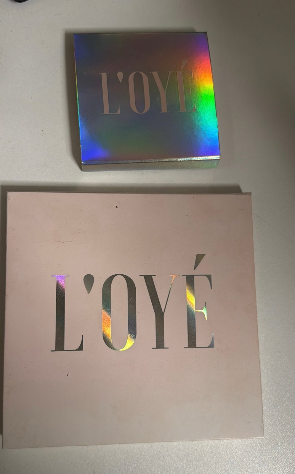 Lege Midi en Blush Pallet L'OYÉ, Gebruikt, Ogen, Ophalen of Verzenden, Roze