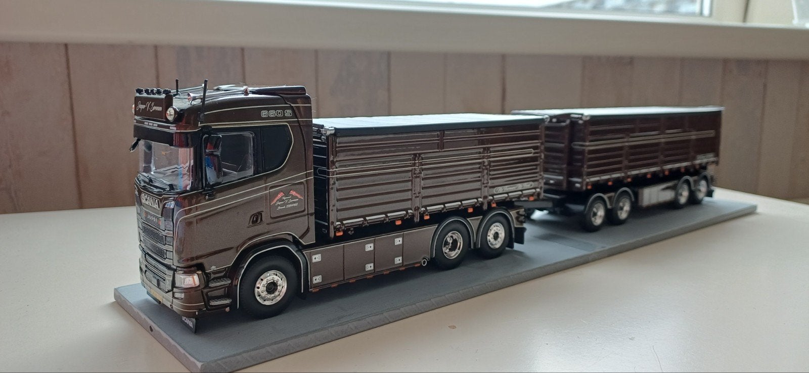 Tekno Sorensen, Hobby en Vrije tijd, Modelauto's | 1:50, Ophalen of Verzenden, Zo goed als nieuw, Bus of Vrachtwagen, Tekno