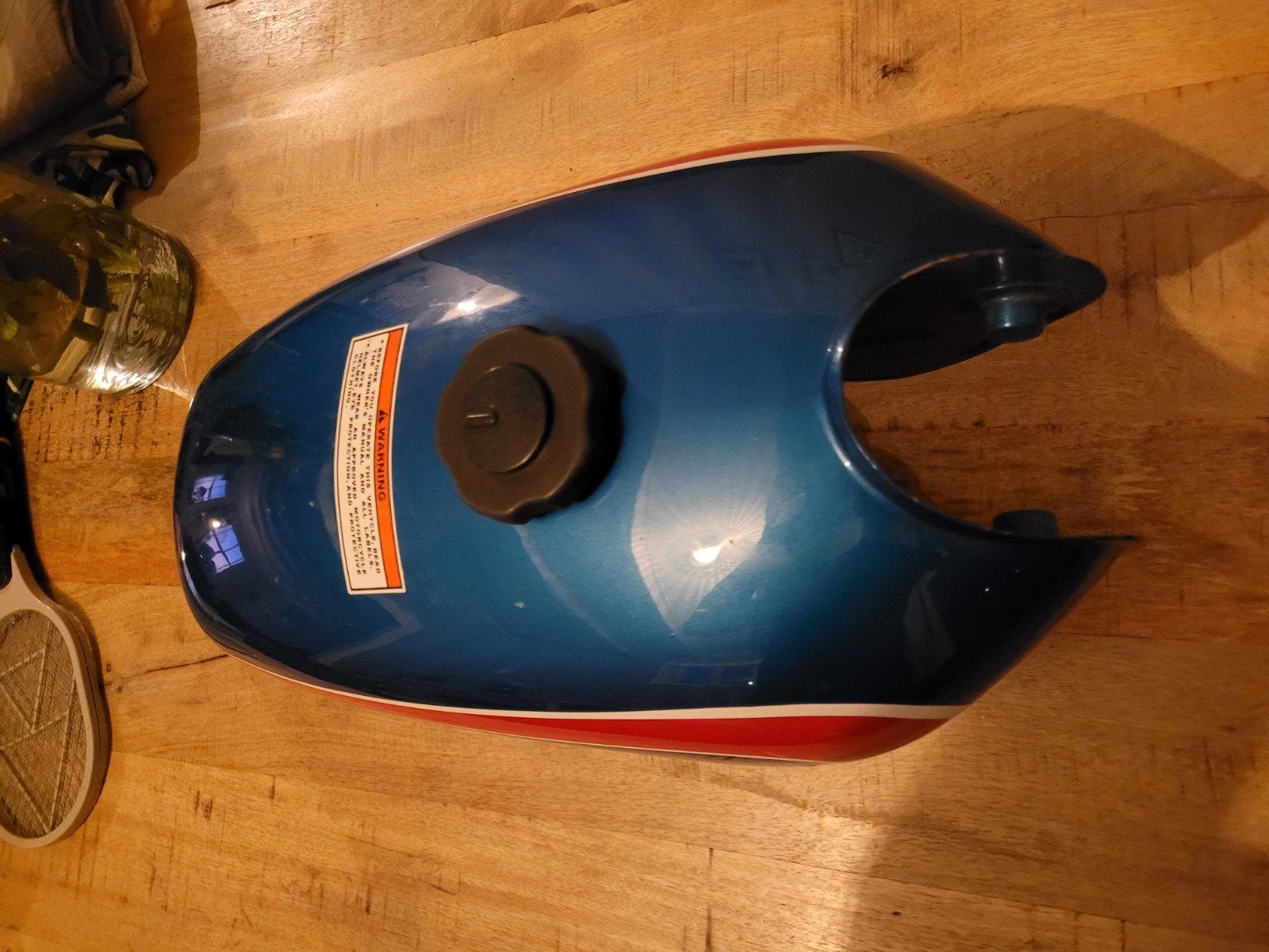 Nette roestvrije yamaha fs tank, Fietsen en Brommers, Ophalen of Verzenden, Gebruikt, Tank, Yamaha