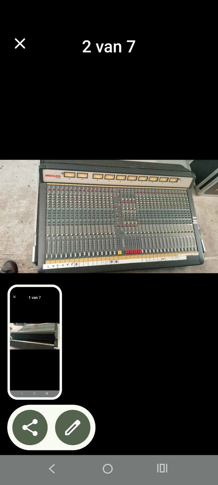 Megas Stage mengpaneel, Muziek en Instrumenten, Mengpanelen, Ophalen, Gebruikt