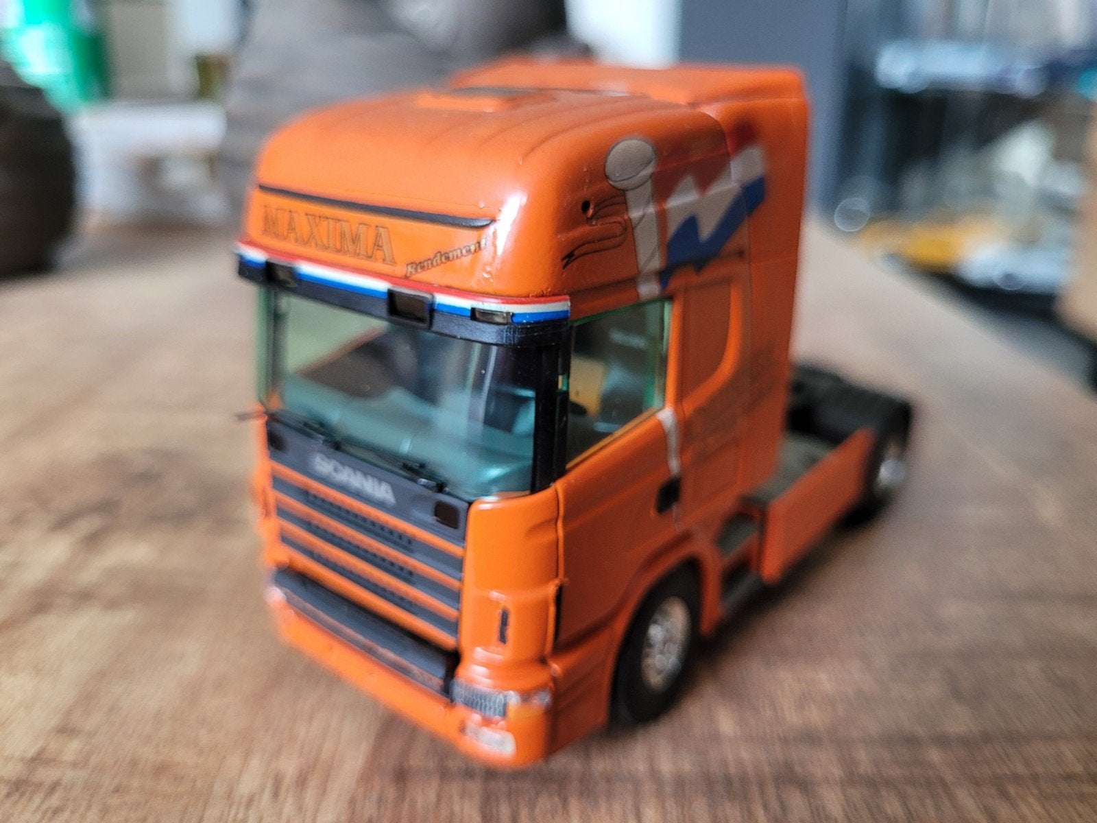 scania truck  Holland, Hobby en Vrije tijd, Modelauto's | 1:50, Tekno, Zo goed als nieuw, Tekno, Bus of Vrachtwagen