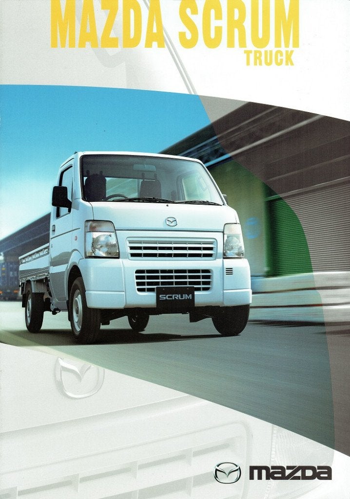 Folder Mazda Scrum Truck (Japanse uitgave - 2002), Boeken, Auto's | Folders en Tijdschriften, Verzenden, Zo goed als nieuw, Mazda