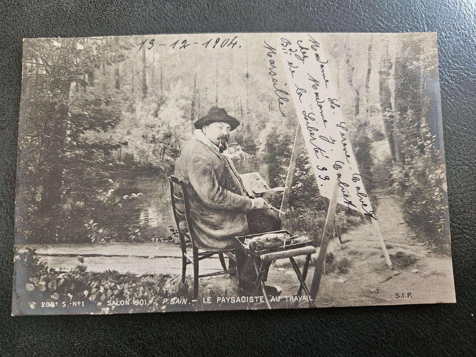 De Schilder aan het Werk, 1904, Ophalen of Verzenden, Voor 1920, Gelopen