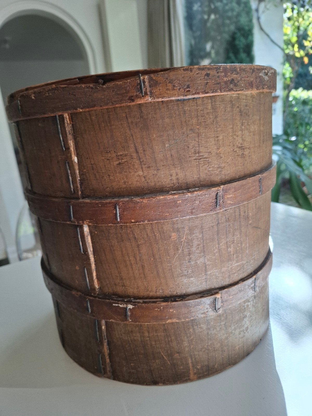 Antieke bouten spanendoos, Antiek en Kunst, Ophalen