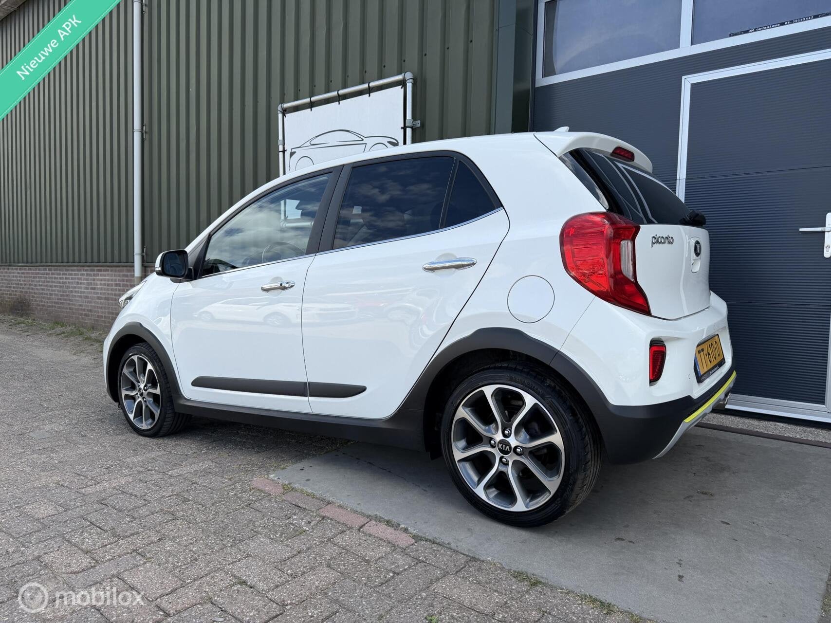 Kia Picanto 1.0 T-GDI X-Line|Camera|Carplay|LED|Leder|Cruise, Auto's, Voorwielaandrijving, Gebruikt, 920 kg, Wit