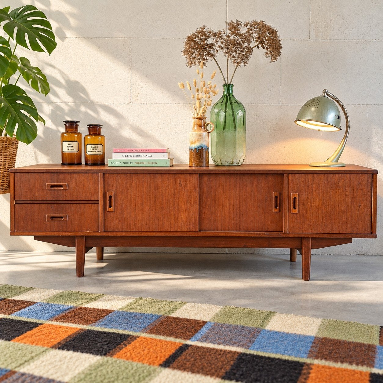 💜Vintage Mid-Century Teakfineer Dressoir Jaren '60, Ophalen of Verzenden