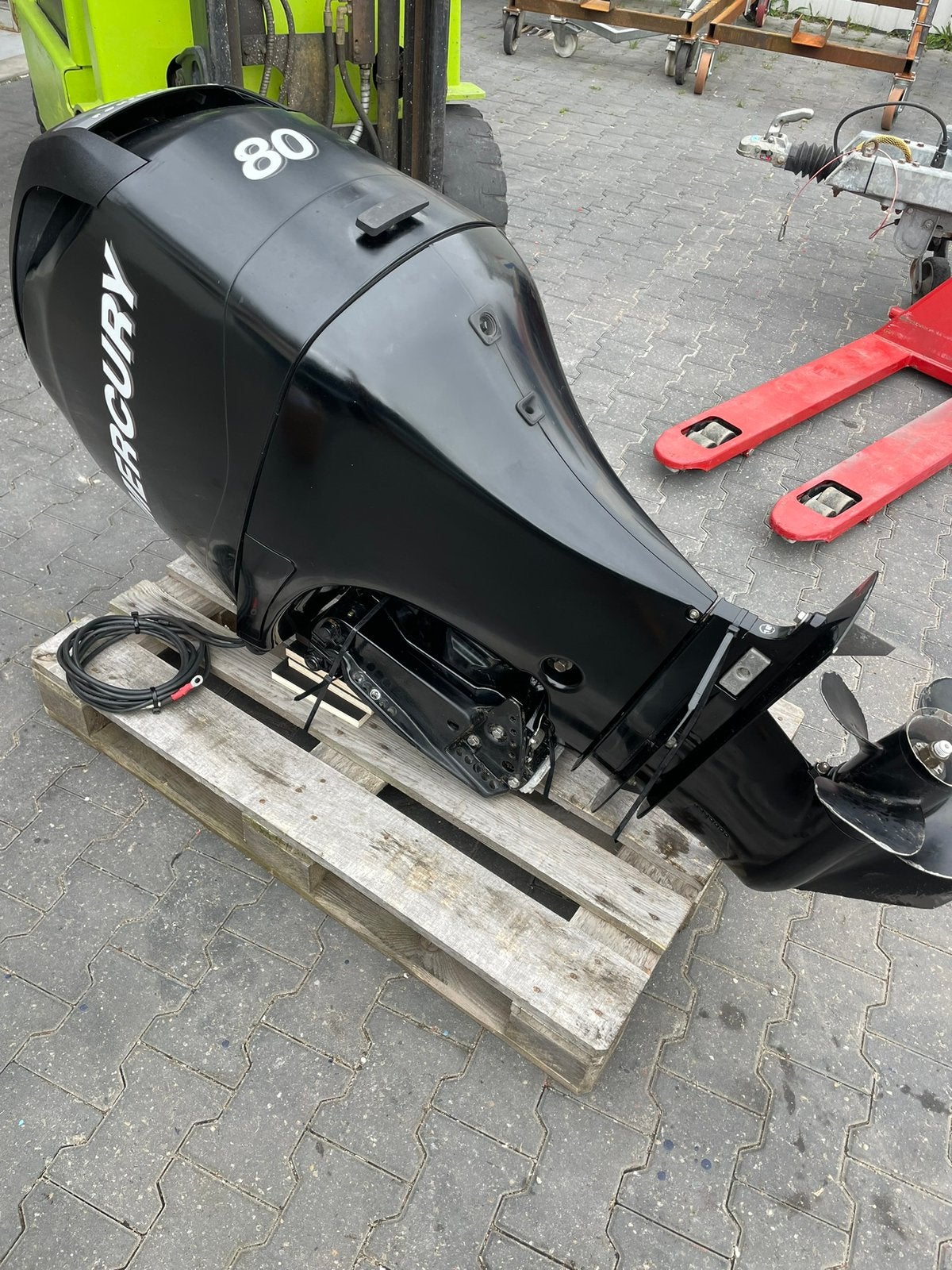 Mercury 80pk 4 takt uit 2007, Watersport en Boten, Ophalen, Gebruikt, Viertaktmotor, 30 pk of meer
