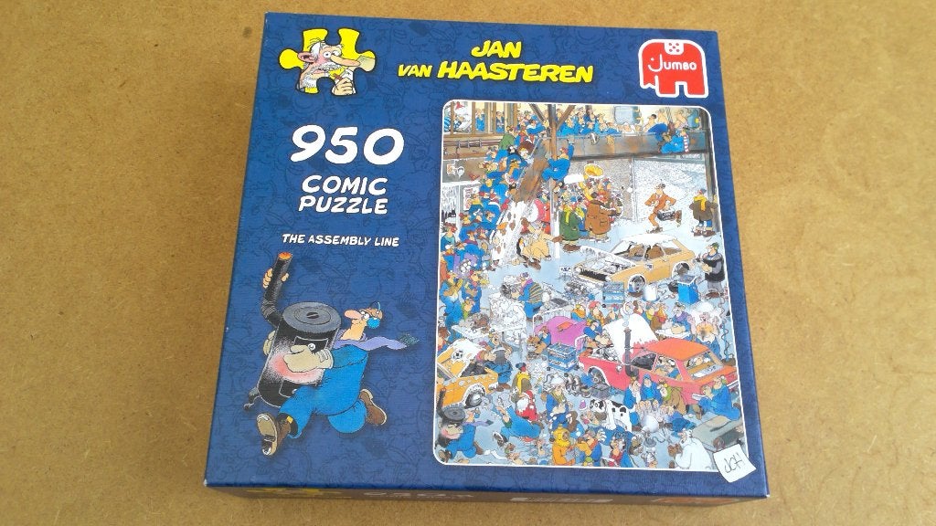 Jan van Haasteren THE ASSEMBLY LINE, Ophalen of Verzenden, 500 t/m 1500 stukjes, Gebruikt, Legpuzzel