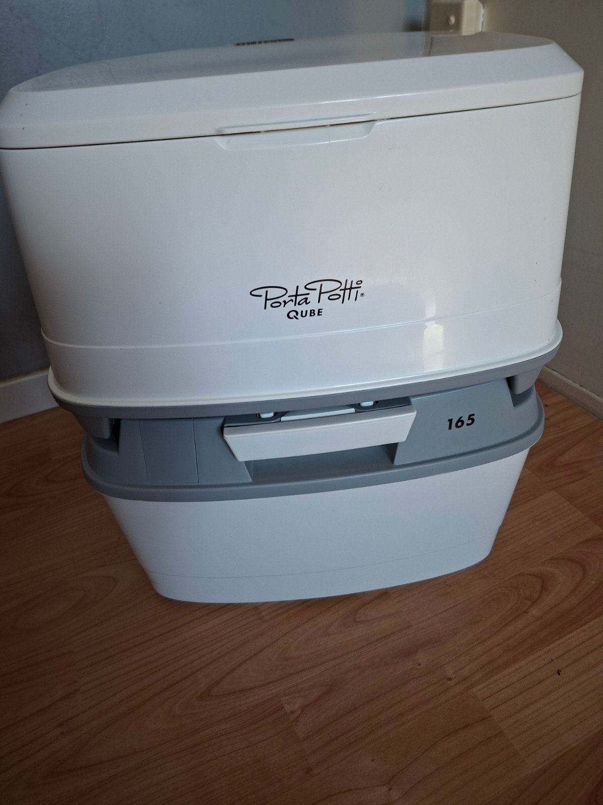Thetford Porta Potti Qube 165 chemisch toilet, Caravans en Kamperen, Kampeeraccessoires, Ophalen, Zo goed als nieuw