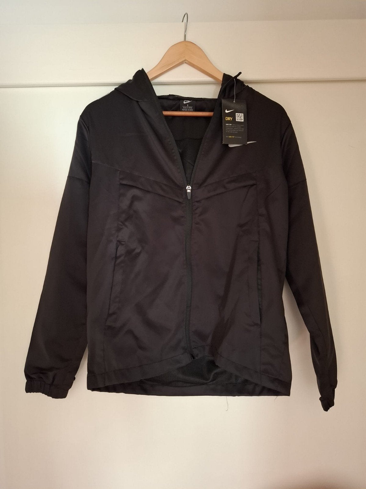 Nike Dry-Fit hardloopjack zwart maat S, Kleding | Dames, Zwart, Nike, Nieuw, Ophalen of Verzenden