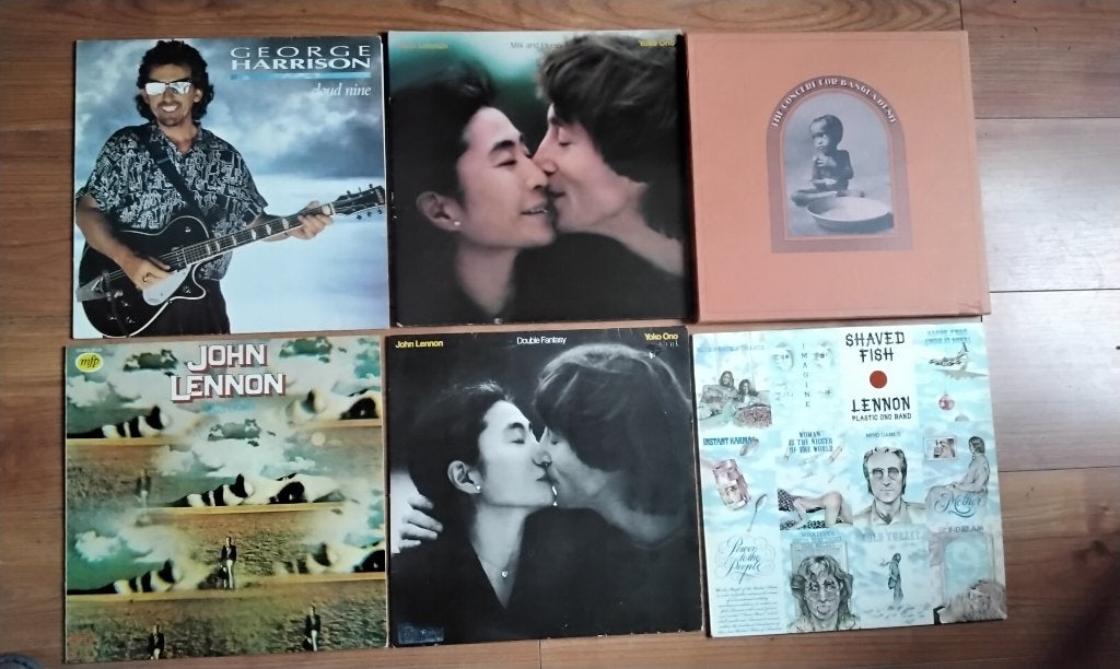 John Lennon, George Harrison Lp's, Ophalen, Gebruikt, 12 inch, Poprock