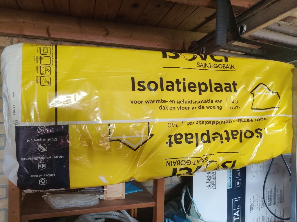 Isover glaswol isolatieplaten, Doe-het-zelf en Verbouw, Isolatie en Afdichting, Ophalen, Dakisolatie, 12 cm of meer, Nieuw