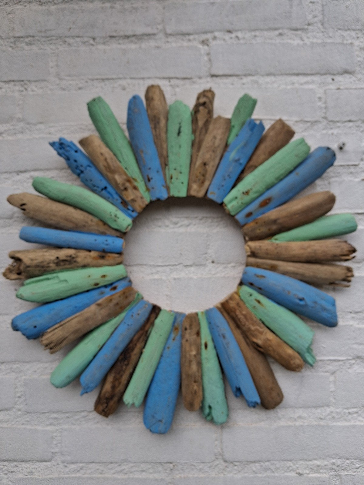 Sun drift wood krans 45 cm, Verzenden