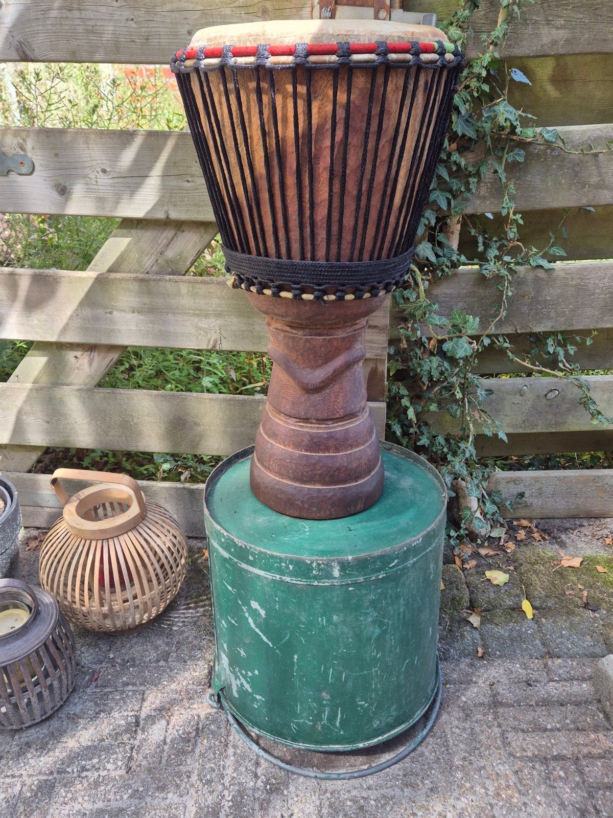 Djembe met hoes - Afrikaanse trommel, Muziek en Instrumenten, Ophalen, Gebruikt, Trommel