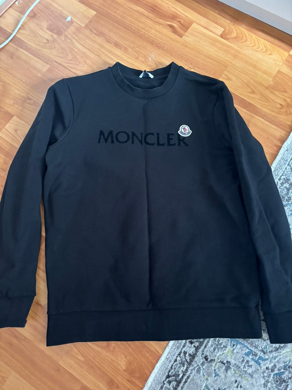 Moncler trui maat S, Ophalen of Verzenden, Zo goed als nieuw, Zwart