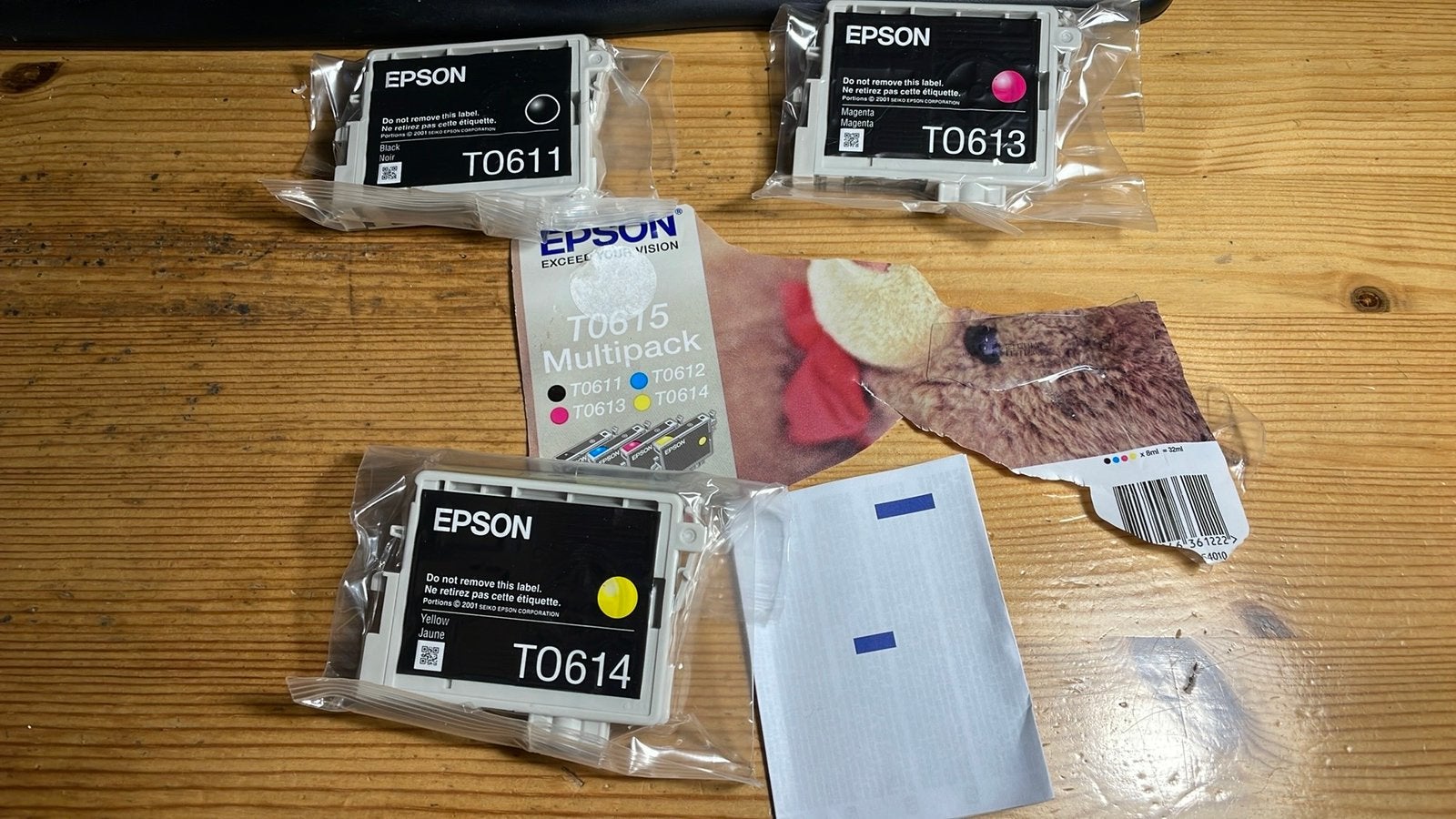 Epson T0611 T0613 T0614 cartridges, Ophalen of Verzenden, Nieuw, Epson