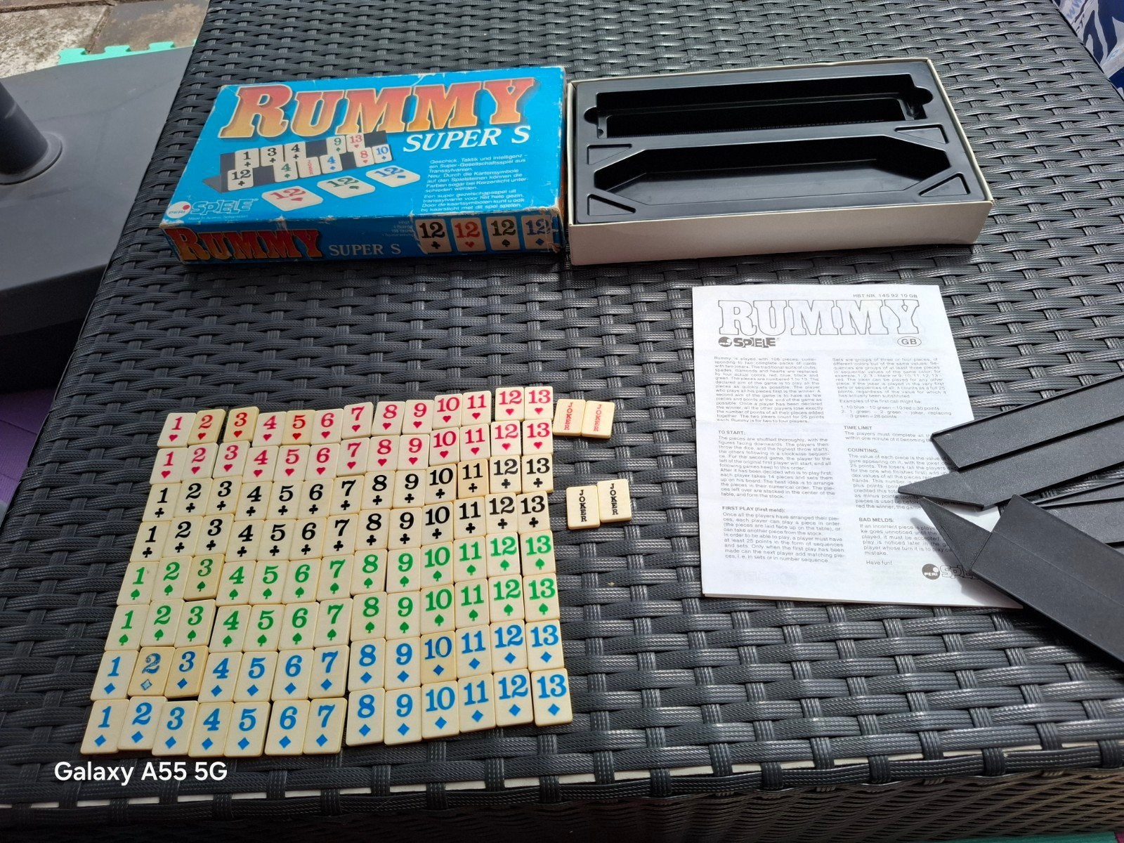 Rummy Super S Spel - Compleet en Goede Staat, Piatnik, Gebruikt, Piatnik, Ophalen of Verzenden