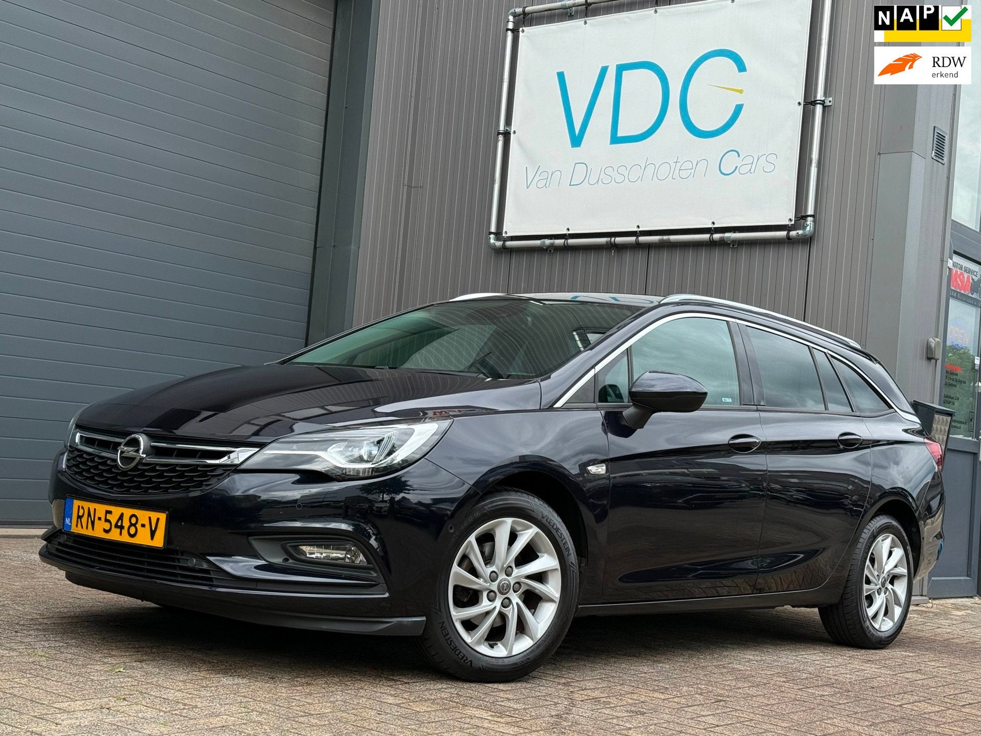 Opel Astra Sports Tourer 1.0 Innovation | Navigatie | Trekha, Voorwielaandrijving, Stof, Gebruikt, Blauw