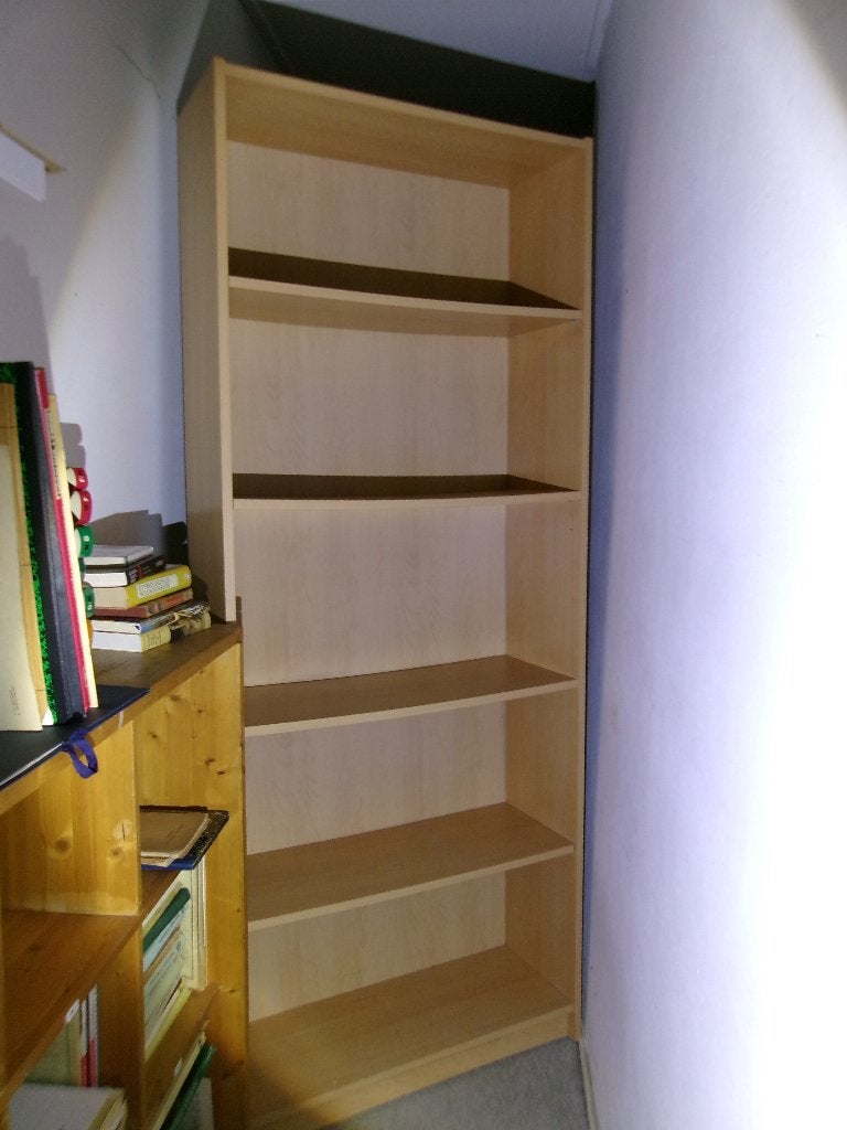 Boekenkast, Ophalen, Met plank(en), Gebruikt, Teakhout