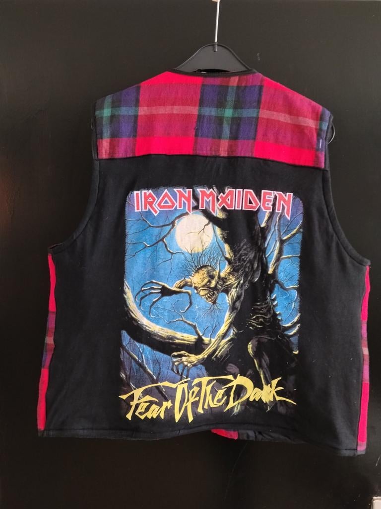 Vintage Iron Maiden 'Fear of the Dark' vestje - Maat M, Maat 38/40 (M), Overige kleuren, Ophalen of Verzenden, Iron Maiden