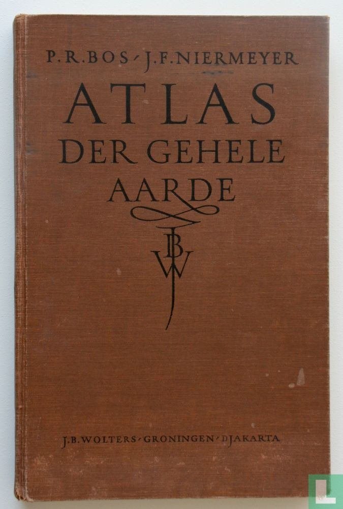 Atlas der gehele aarde - 1951 - PR Bos, Gelezen, Bosatlas, Ophalen of Verzenden, Pr bos