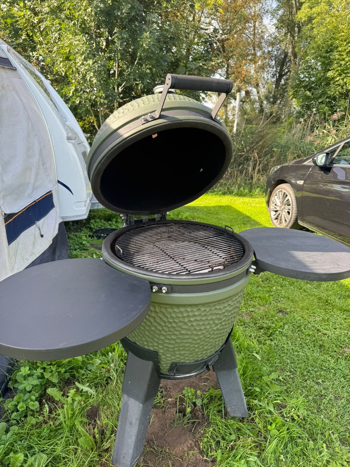 Kamado 21inch BBQ Modernn 1,5 jaar oud 48cm, Tuin en Terras, Ophalen, Gebruikt