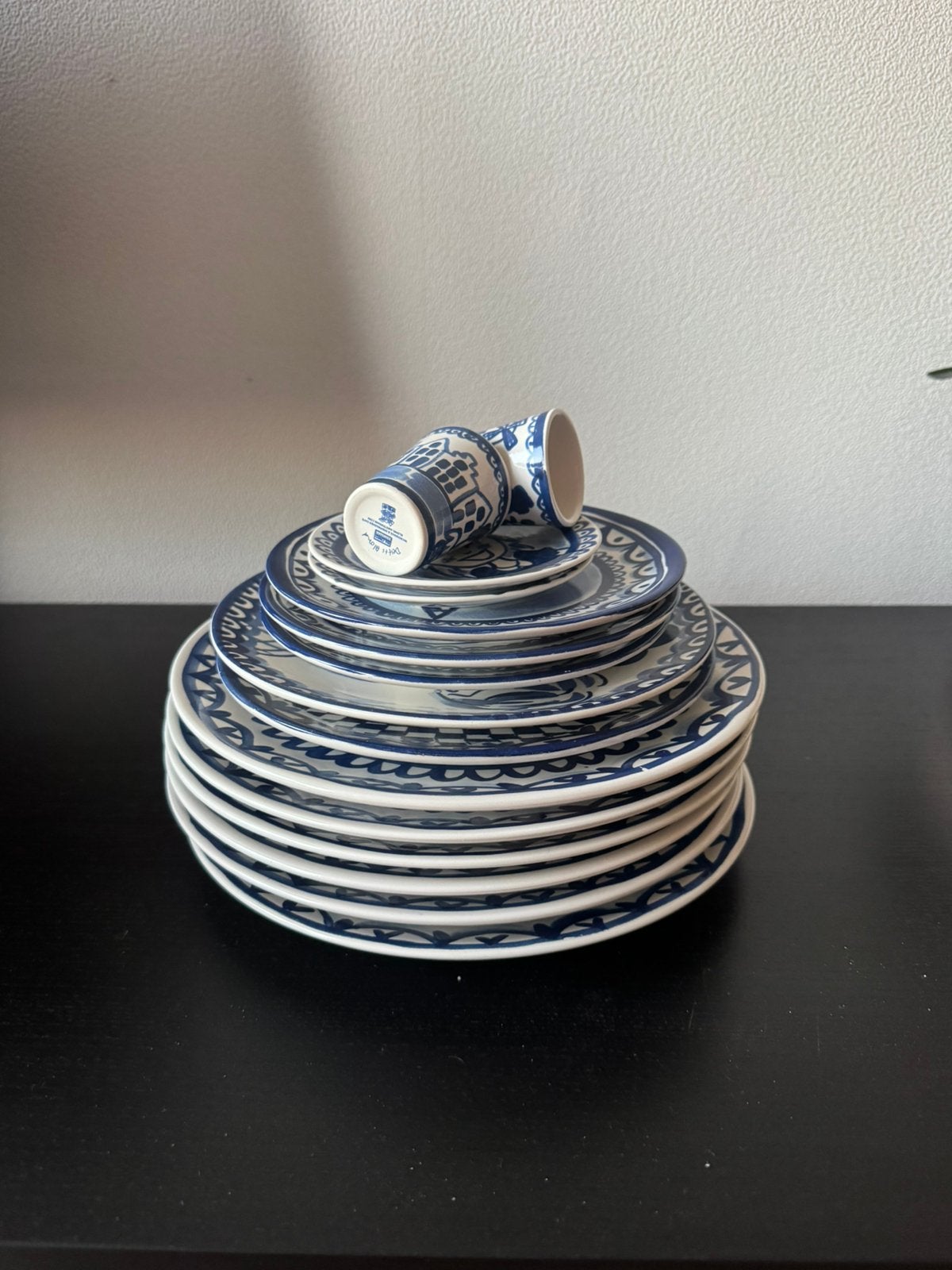 Blond Amsterdam Delfts Blauw servies, Ophalen of Verzenden, Zo goed als nieuw, Aardewerk, Bord(en)