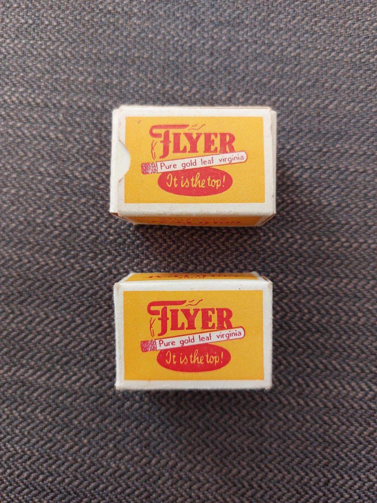 2x Vintage Flyer Miniatuur Speelkaarten Doosjes, Ophalen, Gebruikt