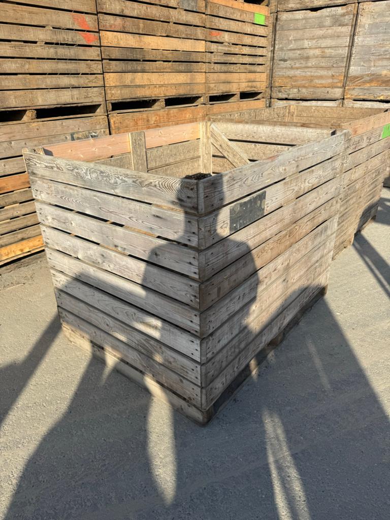 Houten kist 160x120x120 cm voor opslag haardhout, Ophalen