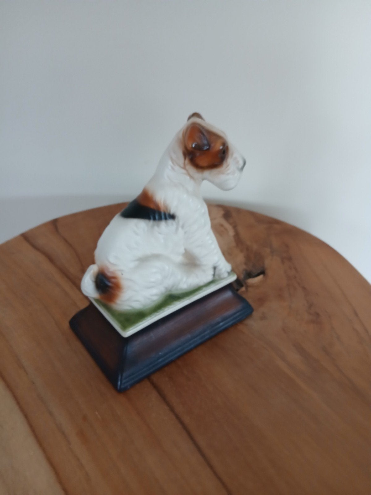 Vintage porseleinen hondje - Fox Terrier, Ophalen of Verzenden, Gebruikt, Dier