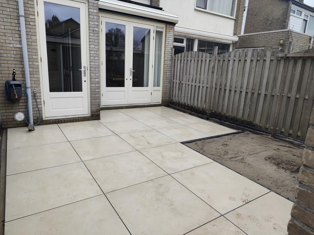 8m2 90x90 Cesano Sand terrastegels voor een moderne tuin, Tuin en Terras, Tegels en Klinkers, Ophalen, Nieuw, 5 tot 10 m², Beton