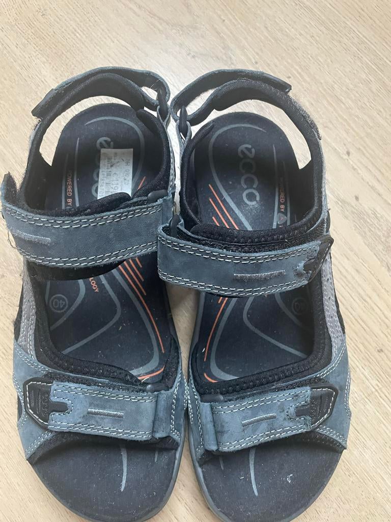 Ecco sandalen maat 40 - Zo goed als nieuw, Zo goed als nieuw, Grijs, Sandalen of Muiltjes, Ophalen of Verzenden