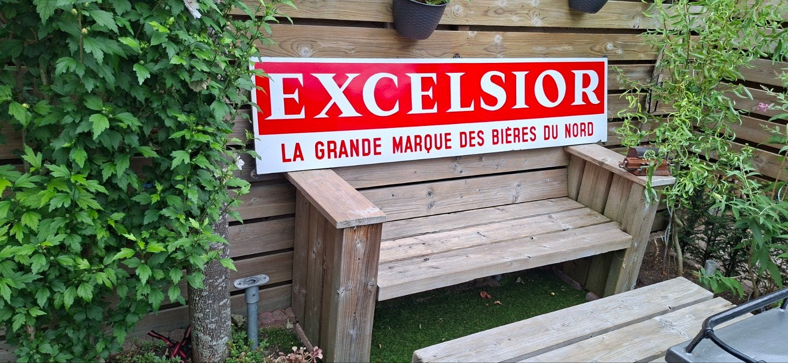 Emaille bier reclamebord, Ophalen, Zo goed als nieuw, Reclamebord