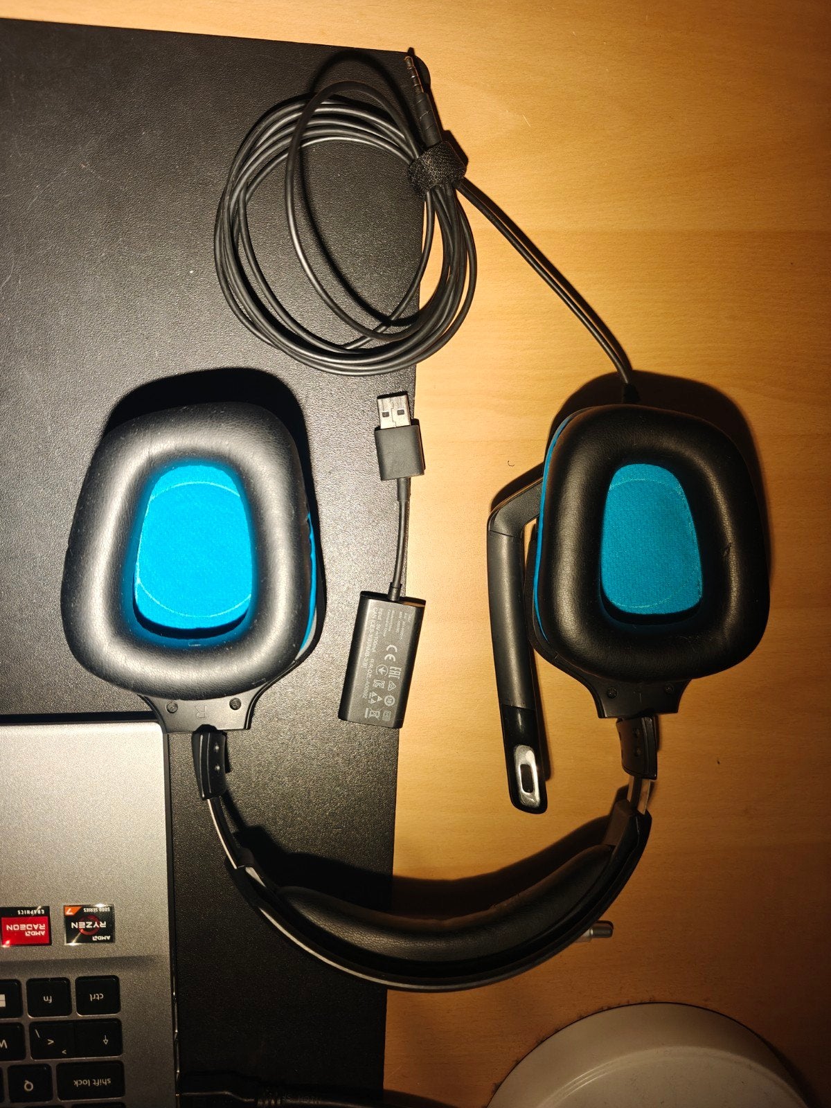Logitech G432 Gaming Headset - Zwart/Blauw, Logitech, Ophalen of Verzenden, Zo goed als nieuw, Over-ear