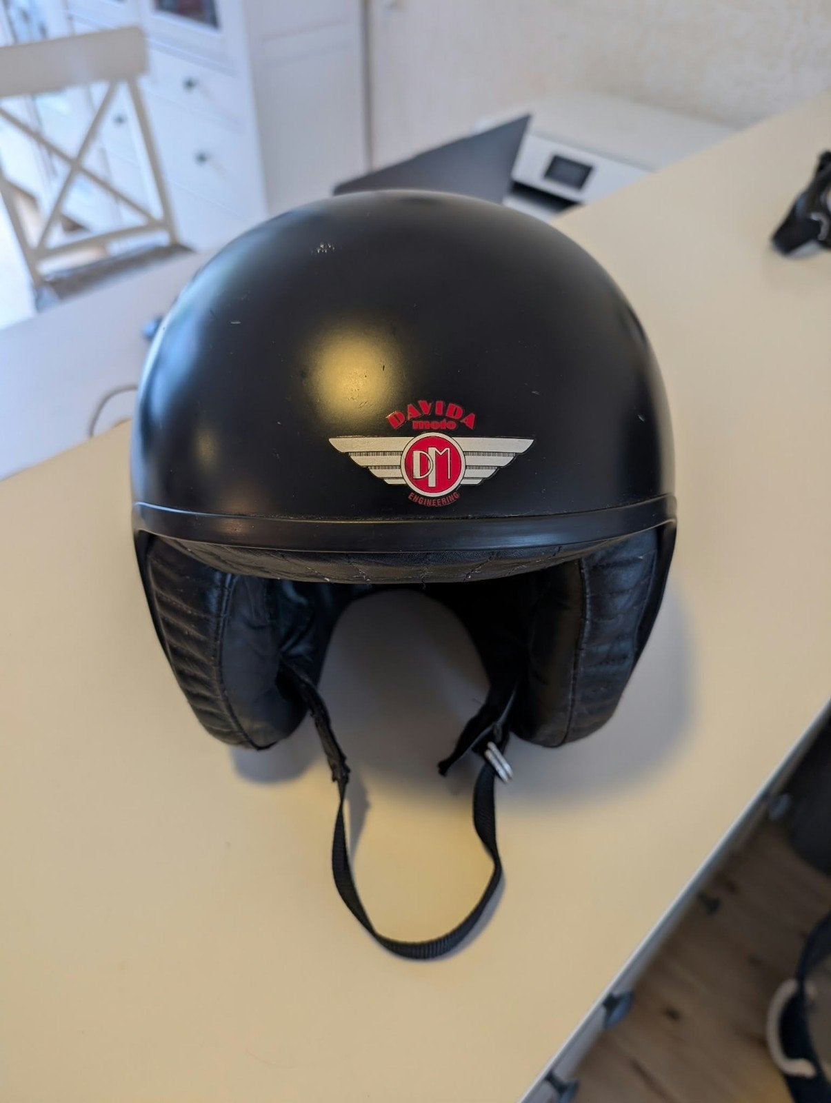 Davida Jet helm Maat M/58 - Stijlvolle Motorhelm, Overige merken, M, Heren, Jethelm