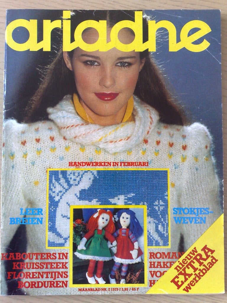 5 x Ariadne uit jaargang 1979, Verzenden, Gebruikt, Breien of Haken, Patroon of Boek
